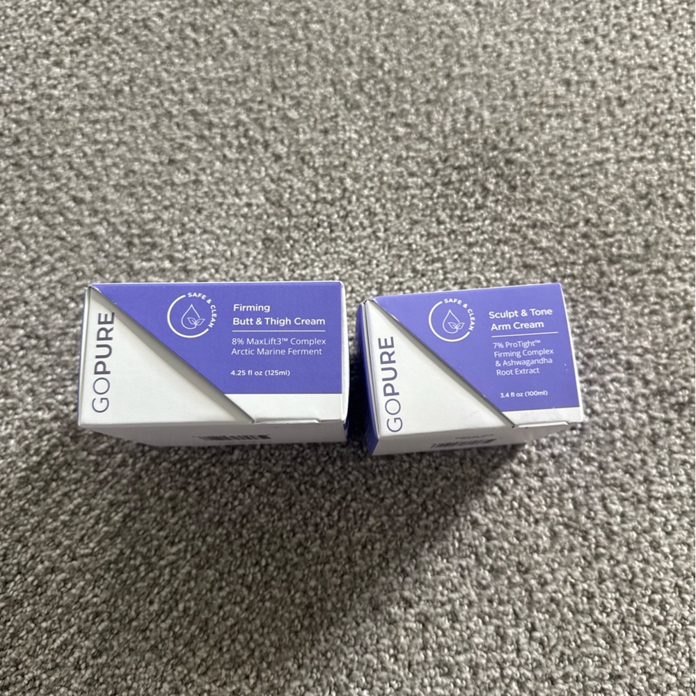 GoPure Firming Butt & Thigh Cream and Arm cream